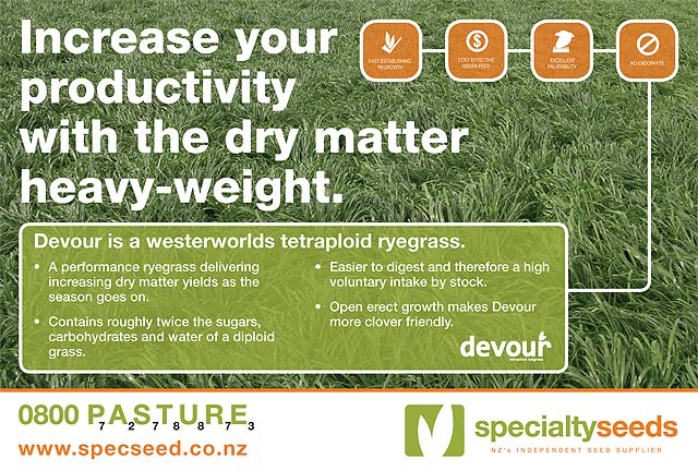 Click here for more information on Devour annual ryegrass