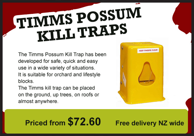 Click here for Pest Go Timms Possum Kill Traps