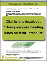Click here to see more information on Ryegrass Heading Dates