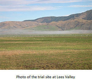 Lees Valley trial site