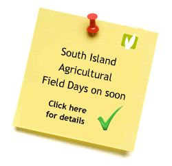 South Island agricultural Field Days on soon
